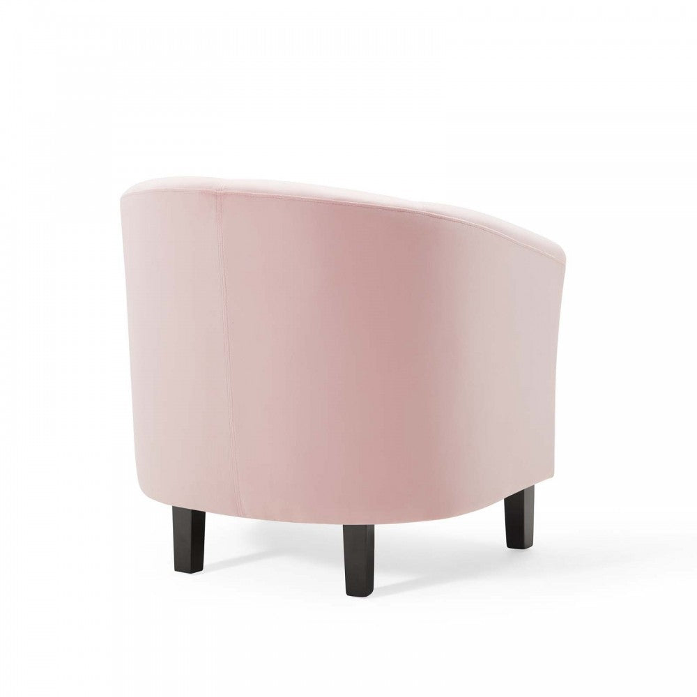 Prospect Performance Velvet Armchair, Pink, EEI-4137-PNK