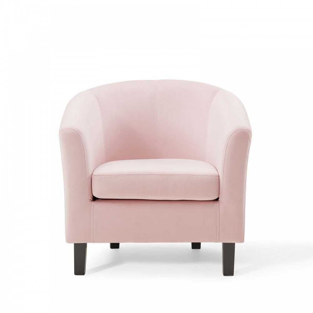 Prospect Performance Velvet Armchair, Pink, EEI-4137-PNK