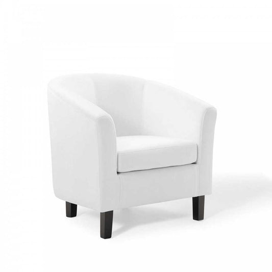 Prospect Performance Velvet Armchair, White
