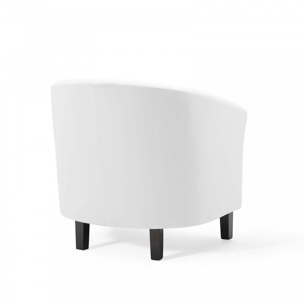 Prospect Performance Velvet Armchair, White