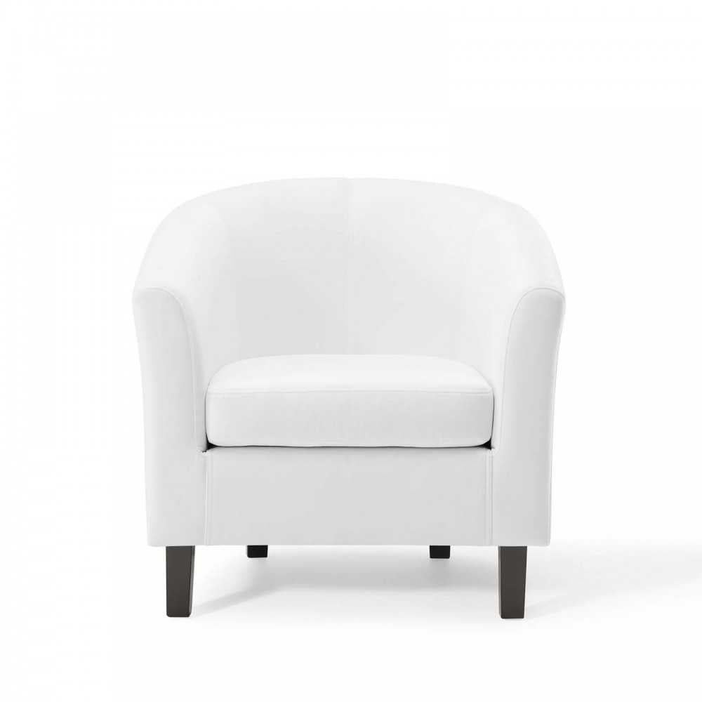 Prospect Performance Velvet Armchair, White