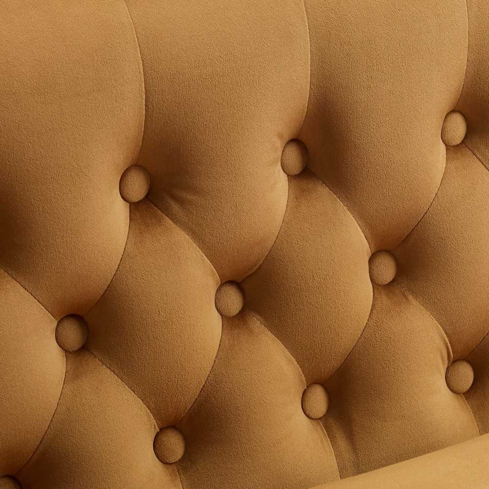 Prospect Performance Velvet Armchair, Cognac