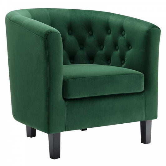 Prospect Performance Velvet Armchair, Emerald, EEI-2613-EME