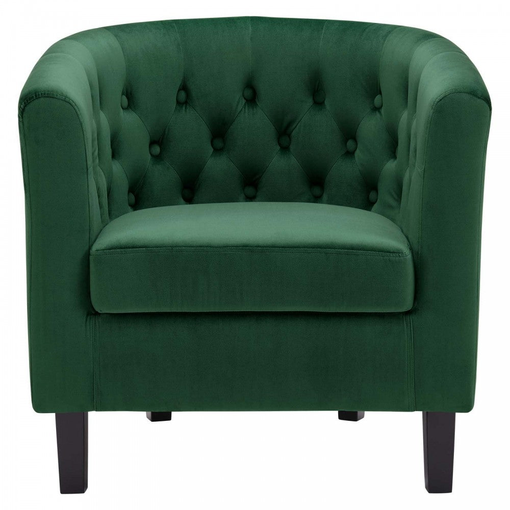 Prospect Performance Velvet Armchair, Emerald, EEI-2613-EME