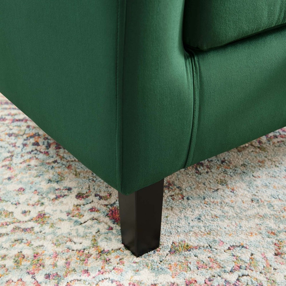 Prospect Performance Velvet Armchair, Emerald, EEI-2613-EME
