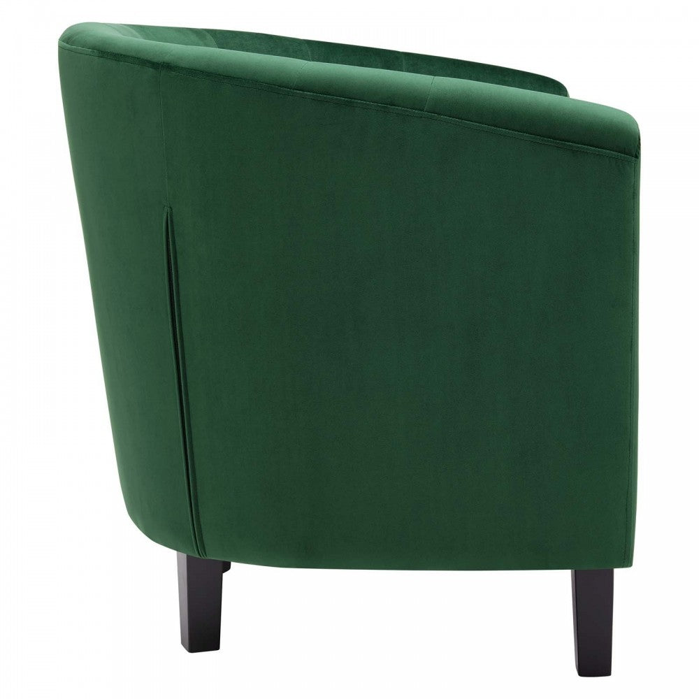 Prospect Performance Velvet Armchair, Emerald, EEI-2613-EME