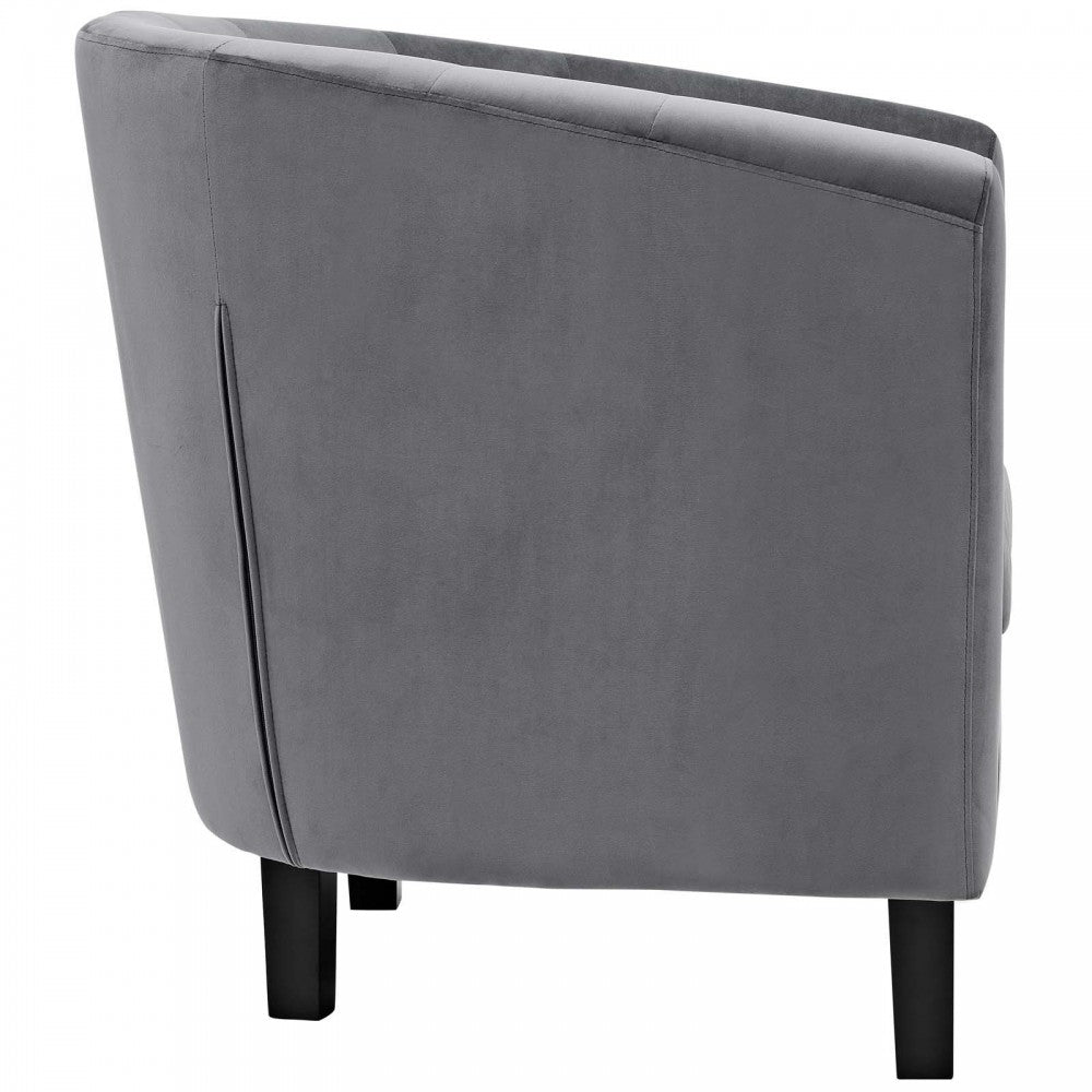 Prospect Performance Velvet Armchair, Gray