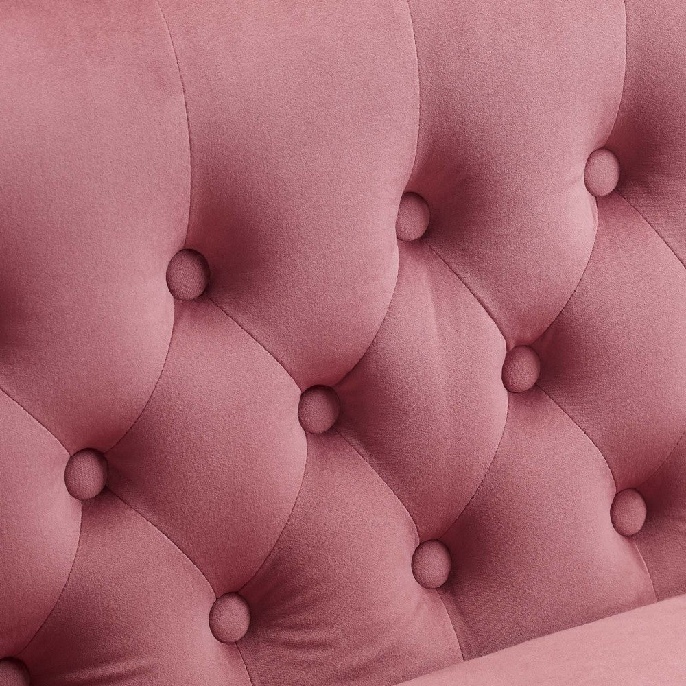 Prospect Performance Velvet Loveseat, Dusty Rose