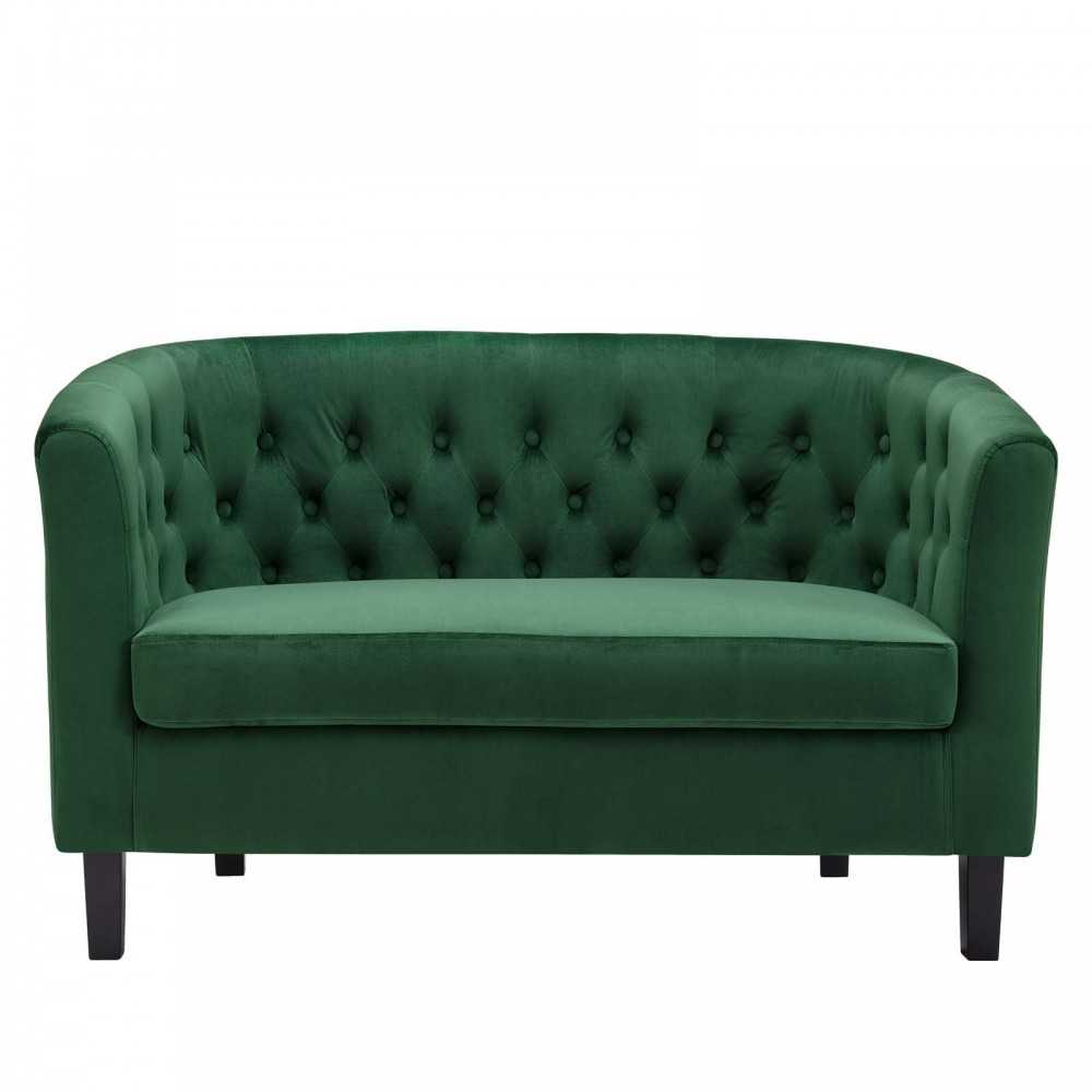 Prospect Performance Velvet Loveseat, Emerald