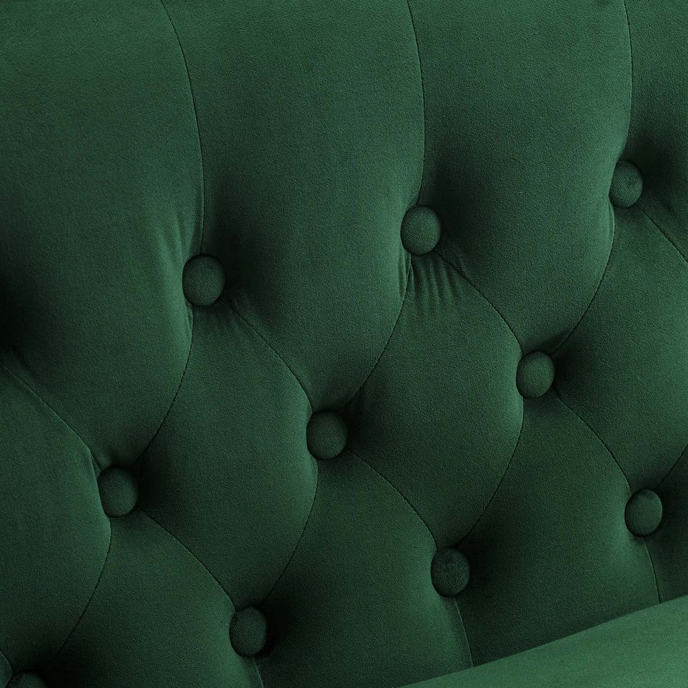Prospect Performance Velvet Loveseat, Emerald