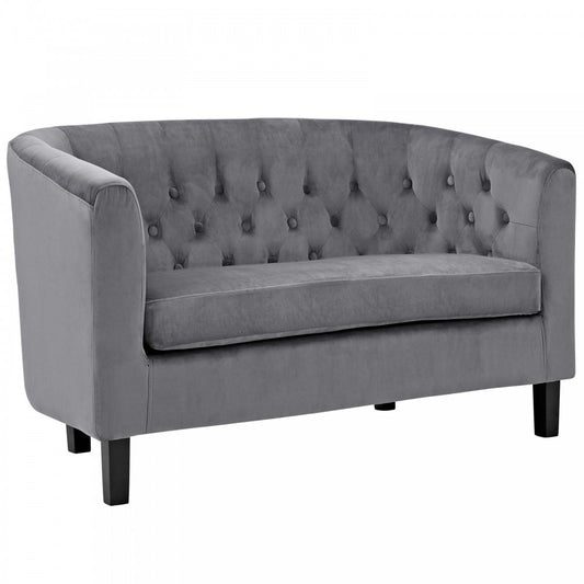 Prospect Performance Velvet Loveseat, Gray