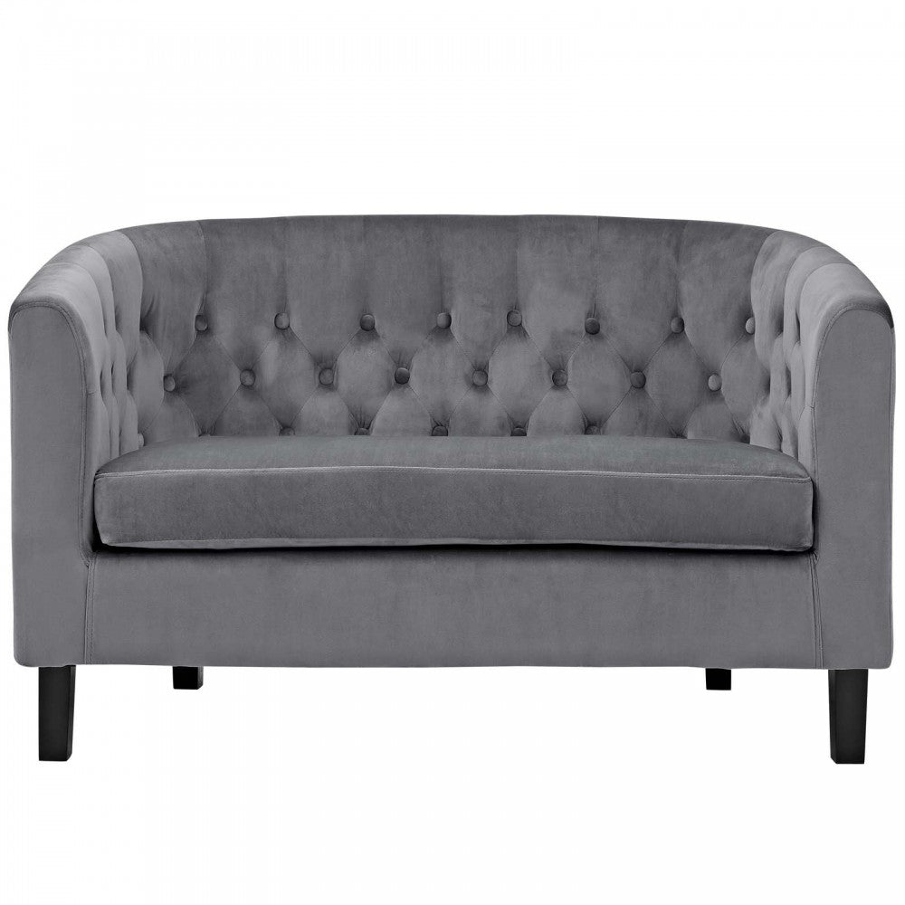 Prospect Performance Velvet Loveseat, Gray