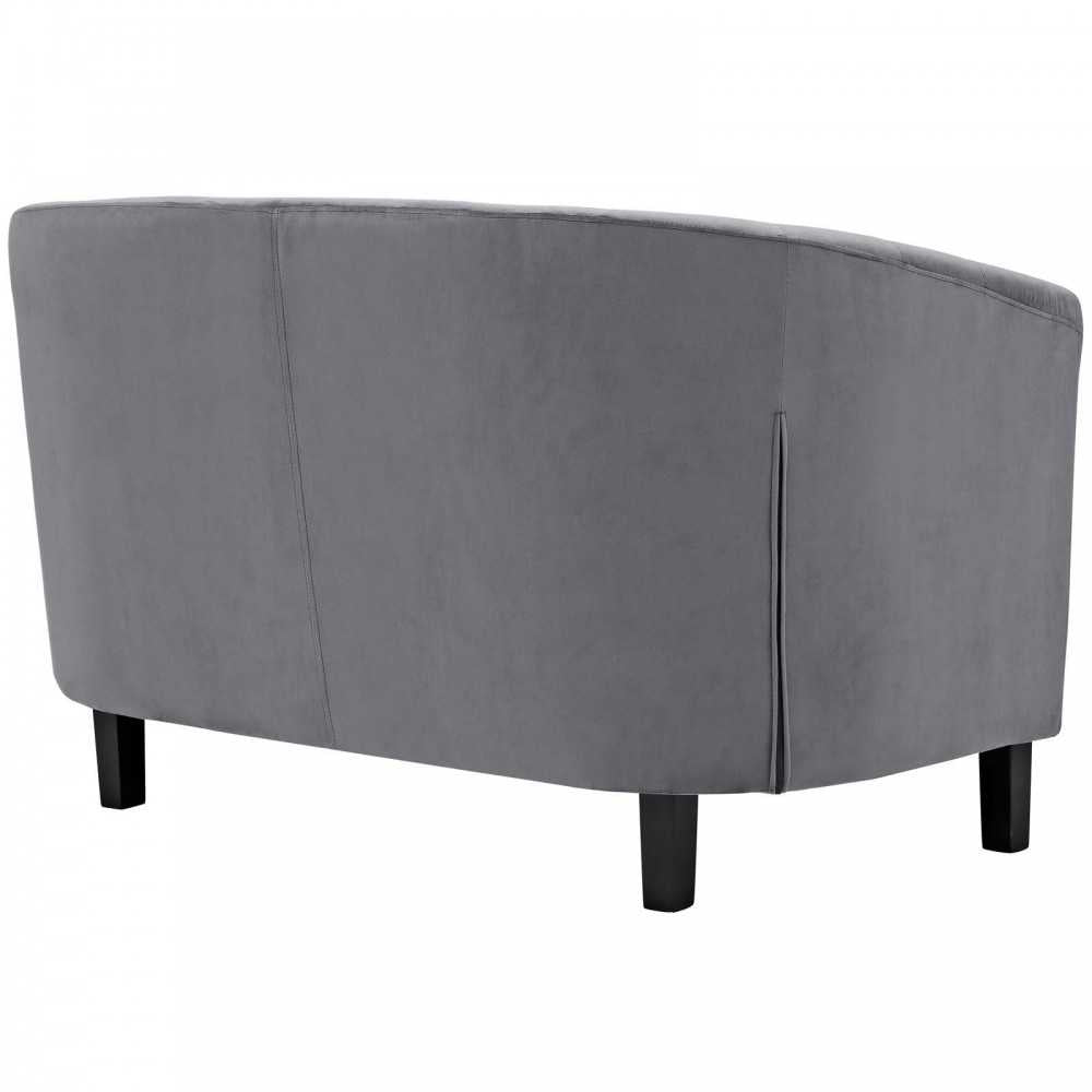Prospect Performance Velvet Loveseat, Gray