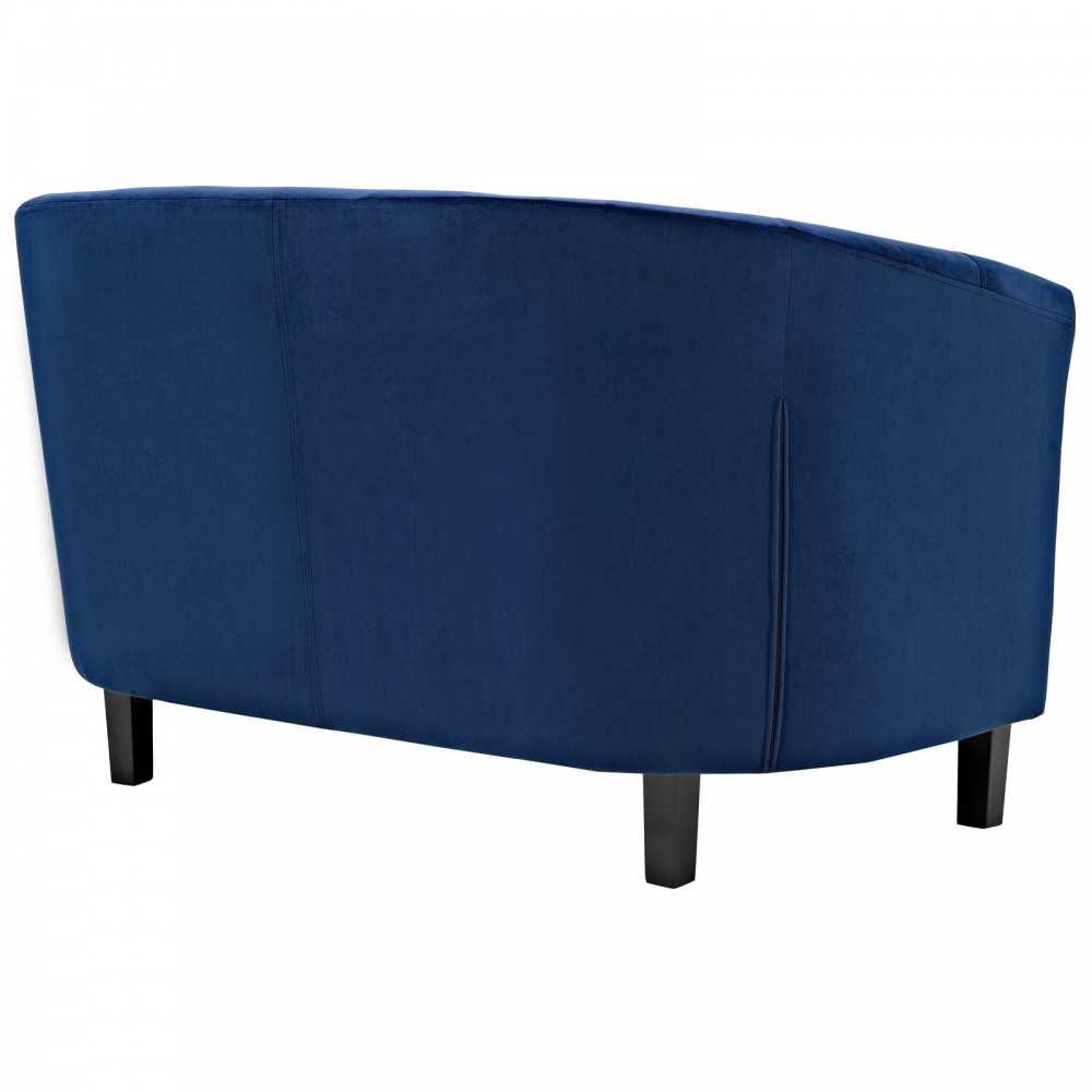 Prospect Performance Velvet Loveseat, Navy