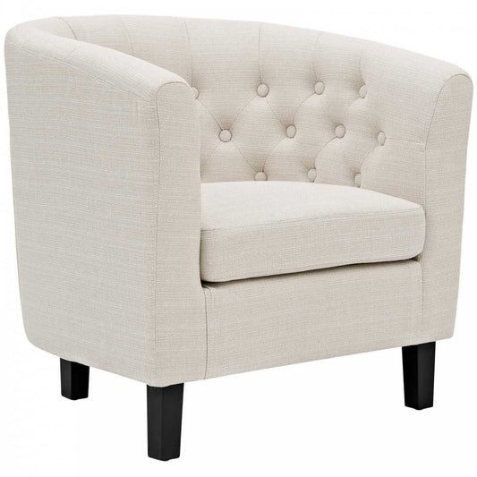 Prospect Upholstered Fabric Armchair, Beige