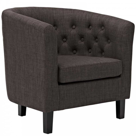 Prospect Upholstered Fabric Armchair, Brown