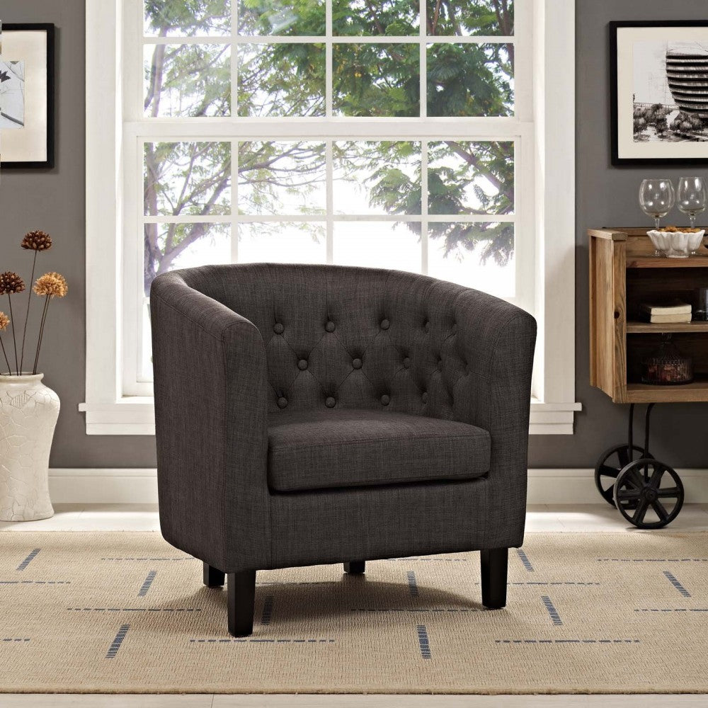 Prospect Upholstered Fabric Armchair, Brown