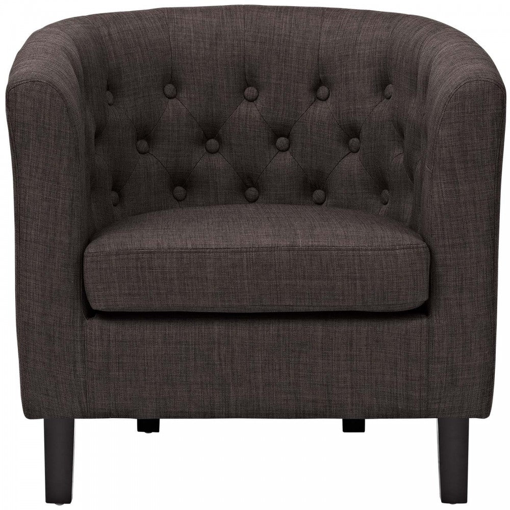 Prospect Upholstered Fabric Armchair, Brown