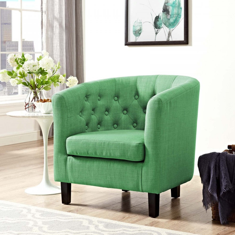 Prospect Upholstered Fabric Armchair, Kelly Green