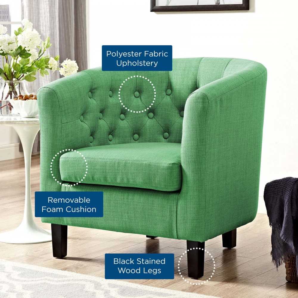 Prospect Upholstered Fabric Armchair, Kelly Green
