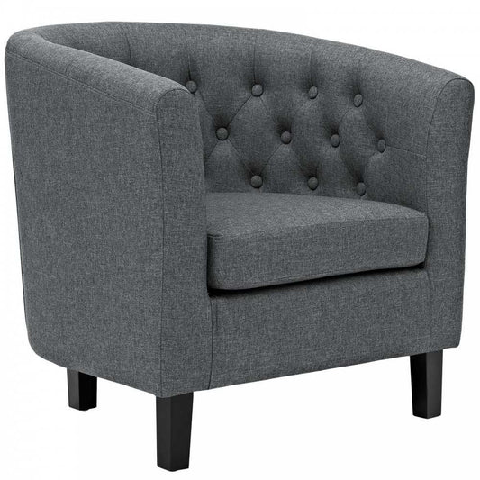 Prospect Upholstered Fabric Armchair, Gray