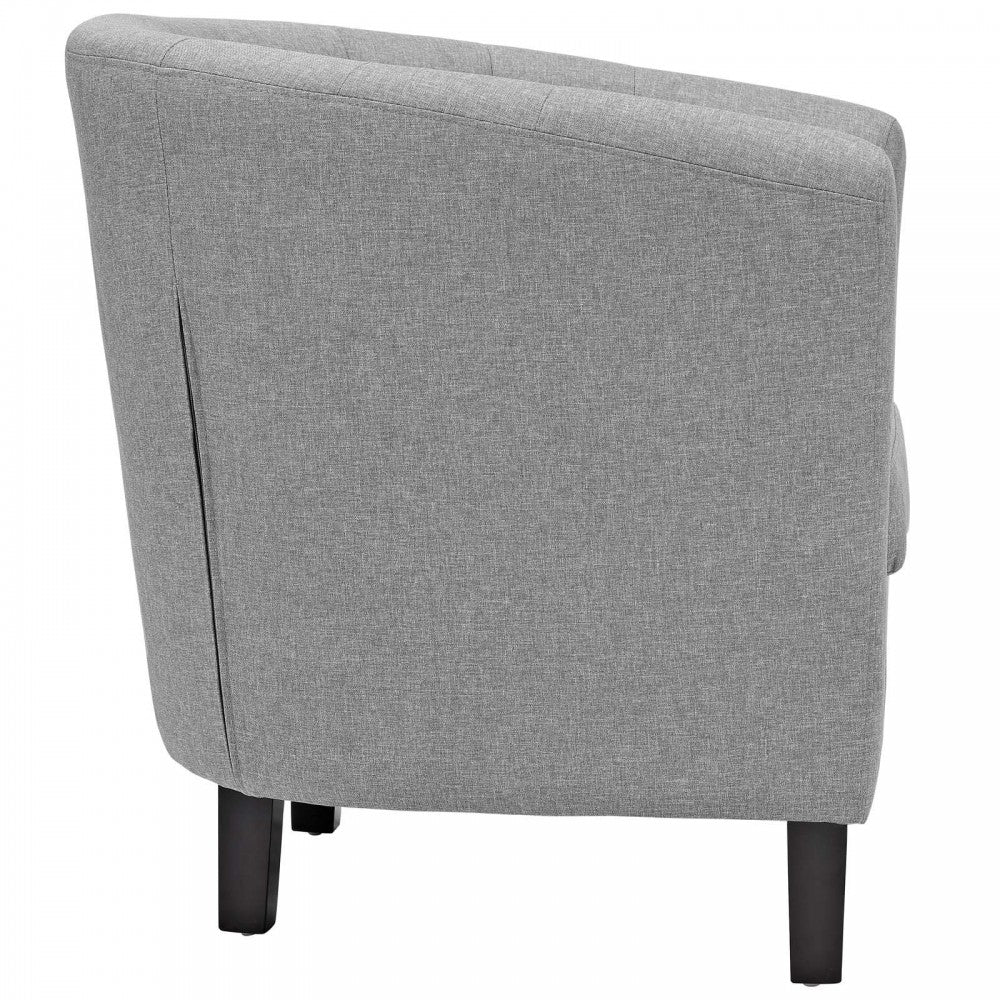 Prospect Upholstered Fabric Armchair, Light Gray