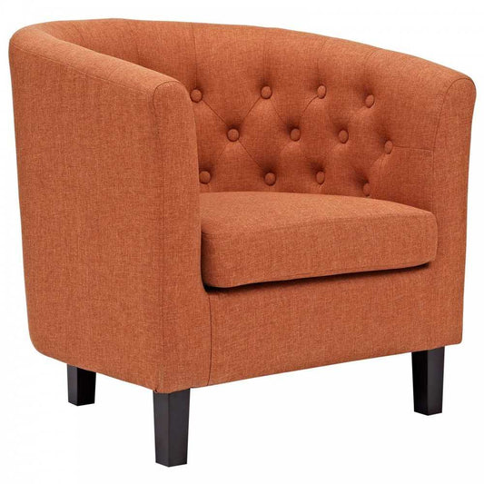 Prospect Upholstered Fabric Armchair, Orange