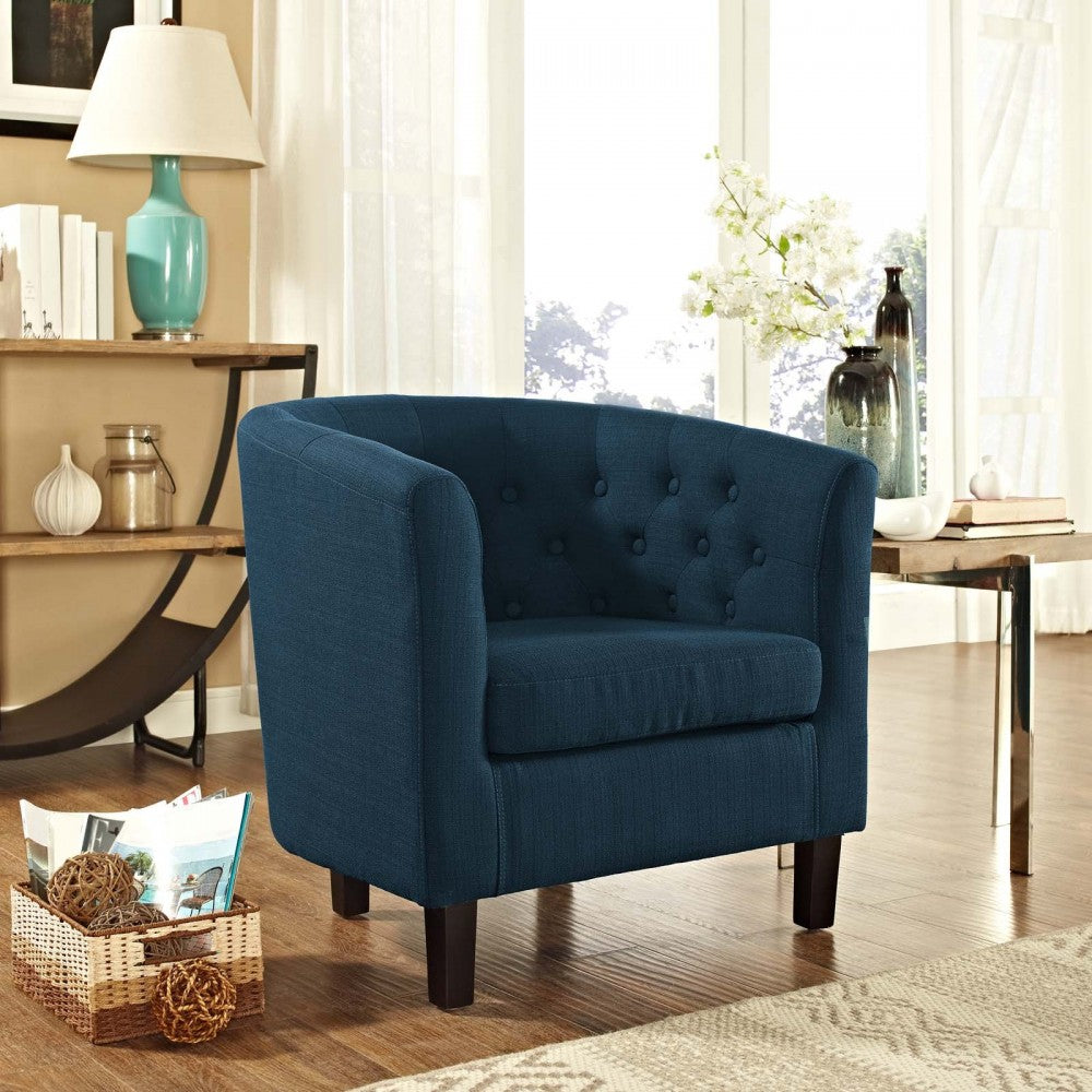 Prospect Upholstered Fabric Armchair, Azure