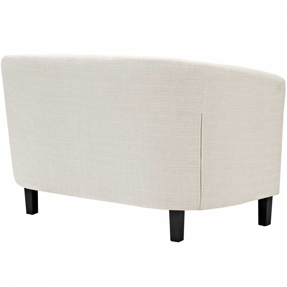 Prospect Upholstered Fabric Loveseat, Beige