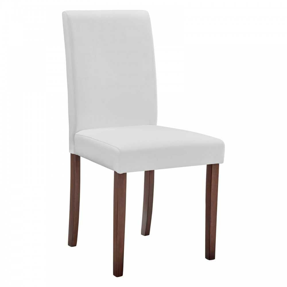 Prosper Faux Leather Dining Side Chair Set of 2, White