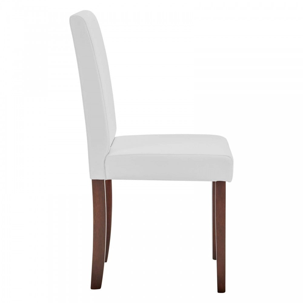 Prosper Faux Leather Dining Side Chair Set of 2, White