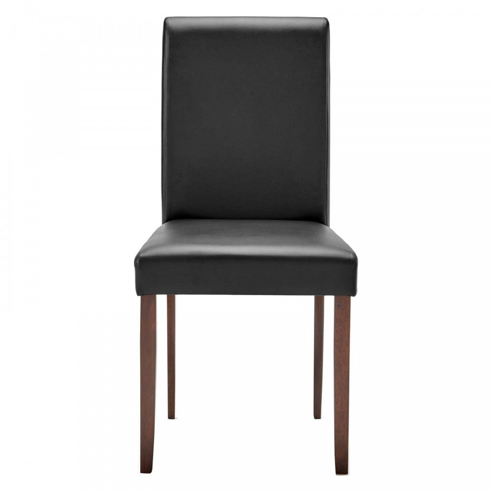 Prosper Faux Leather Dining Side Chair Set of 2, Black