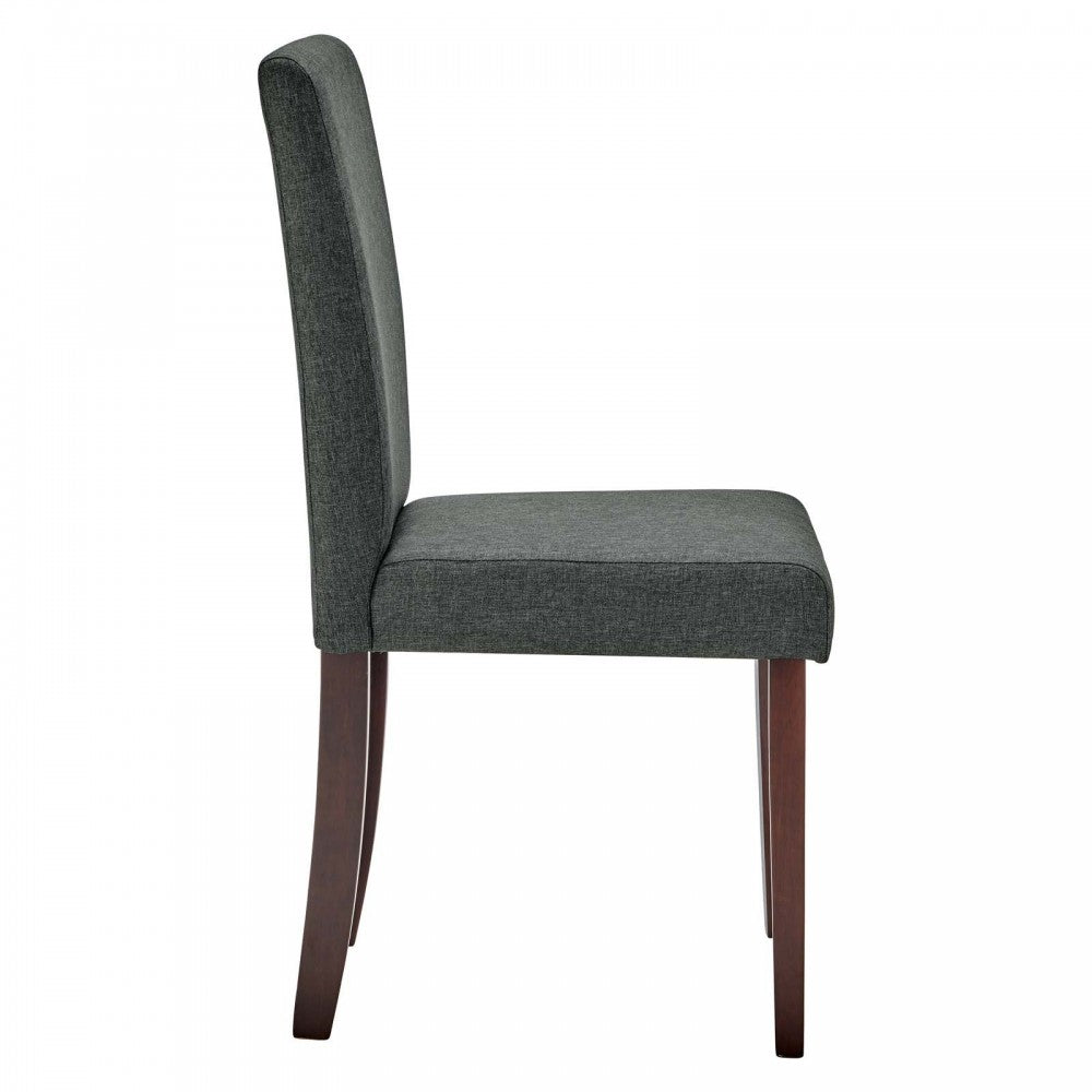 Prosper Upholstered Fabric Dining Side Chair Set of 2, Gray