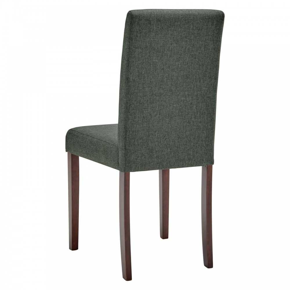 Prosper Upholstered Fabric Dining Side Chair Set of 2, Gray