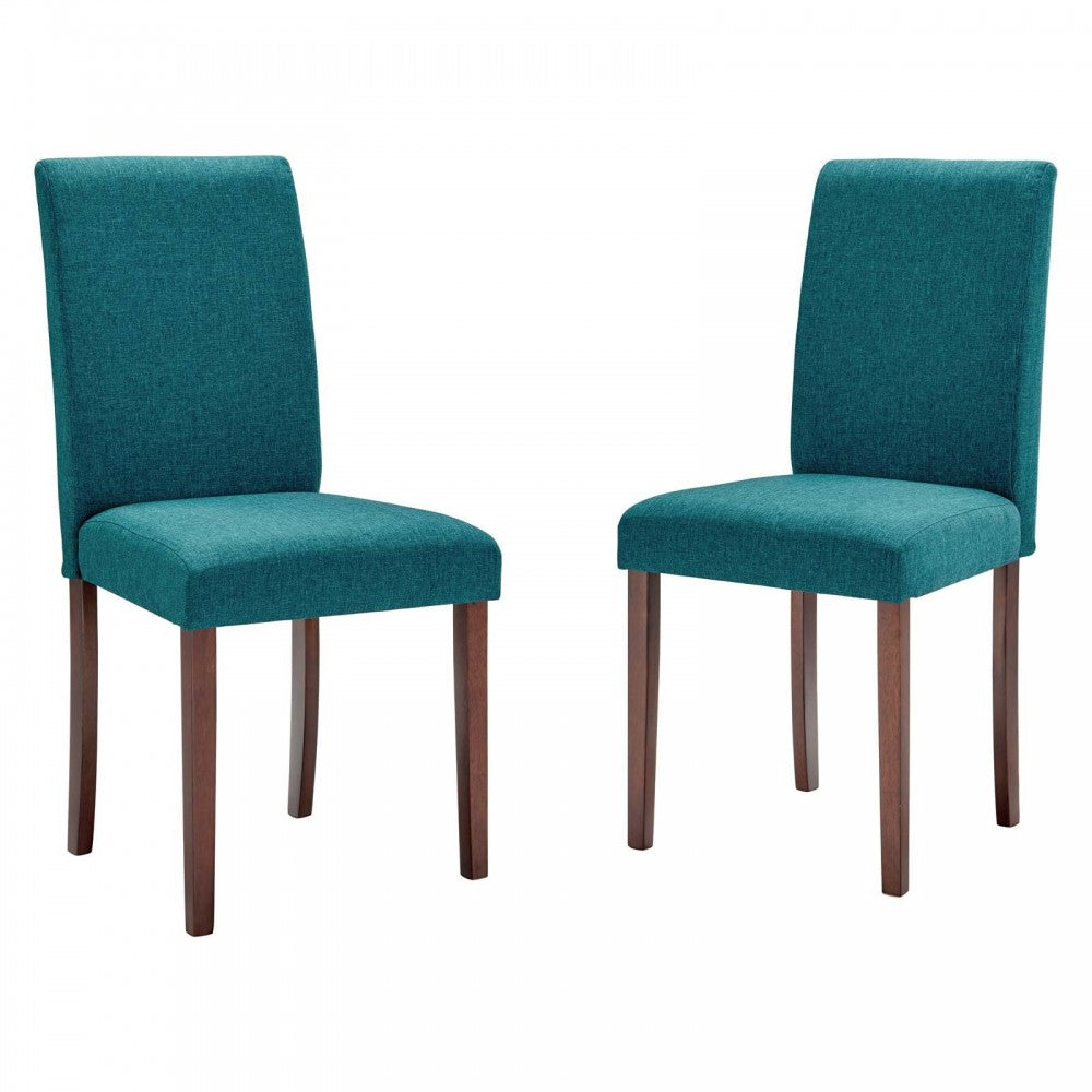 Prosper Upholstered Fabric Dining Side Chair Set of 2, Teal