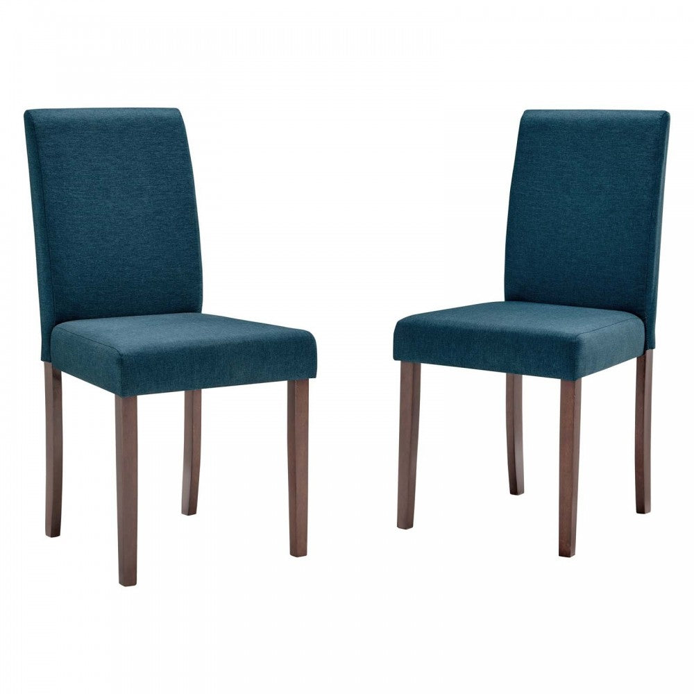 Prosper Upholstered Fabric Dining Side Chair Set of 2, Blue
