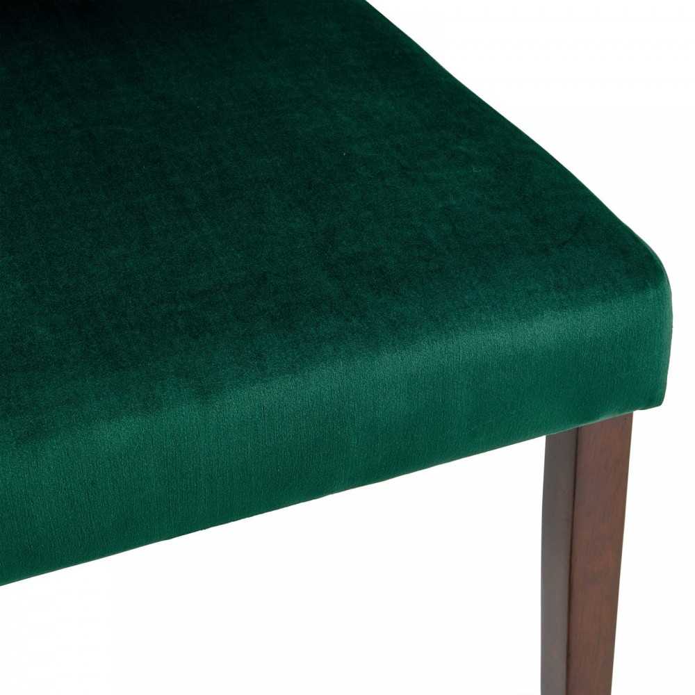 Prosper Upholstered Velvet Dining Side Chair Set of 2, Green