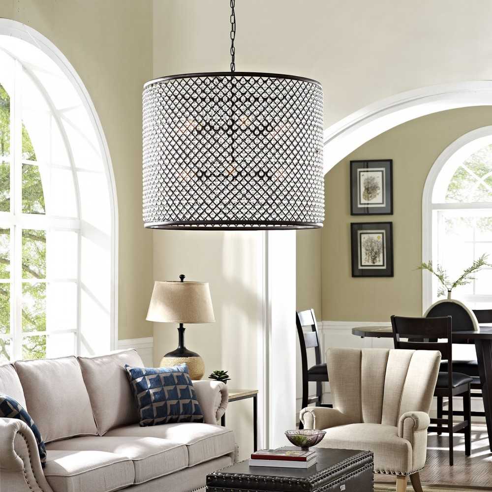 Prosperity Chandelier, Brown, EEI-2115-BRN