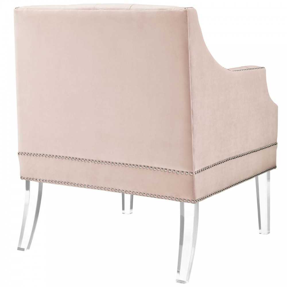 Proverbial Armchair Performance Velvet Set of 2, Pink