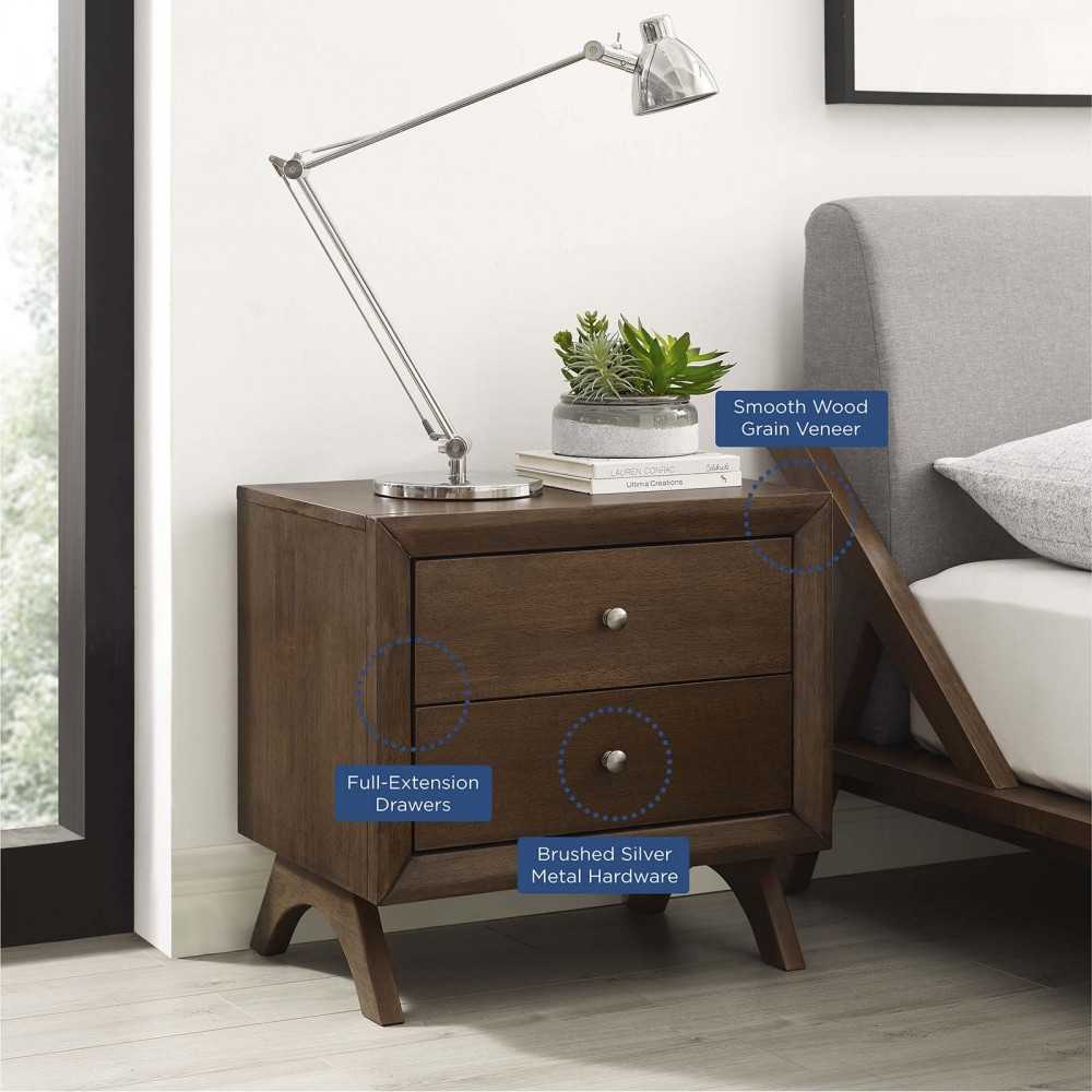 Providence Nightstand or End Table, Cappuccino