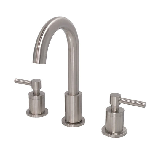 Kobo 8 in. Widespread 2-Handle Bathroom Vanity Faucet in Brushed Nickel