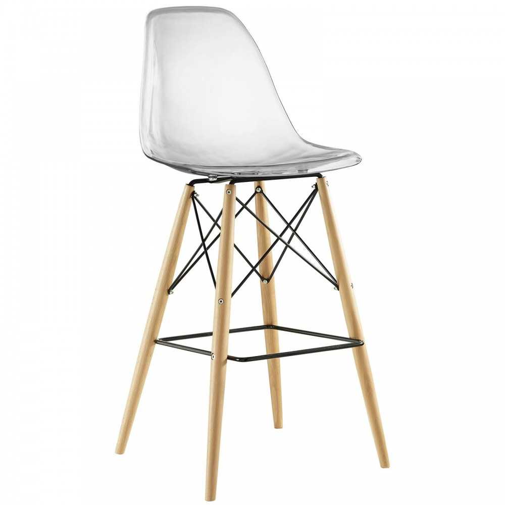 Pyramid Bar Stool, Clear