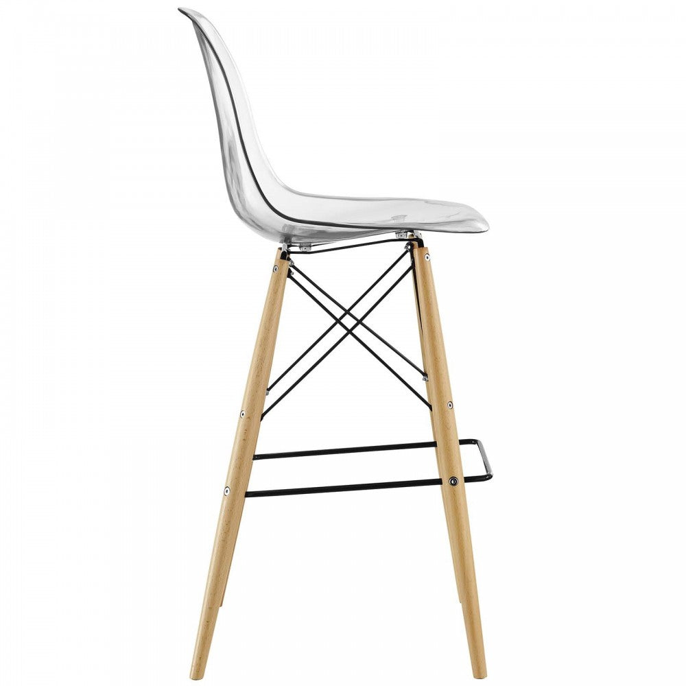 Pyramid Bar Stool, Clear