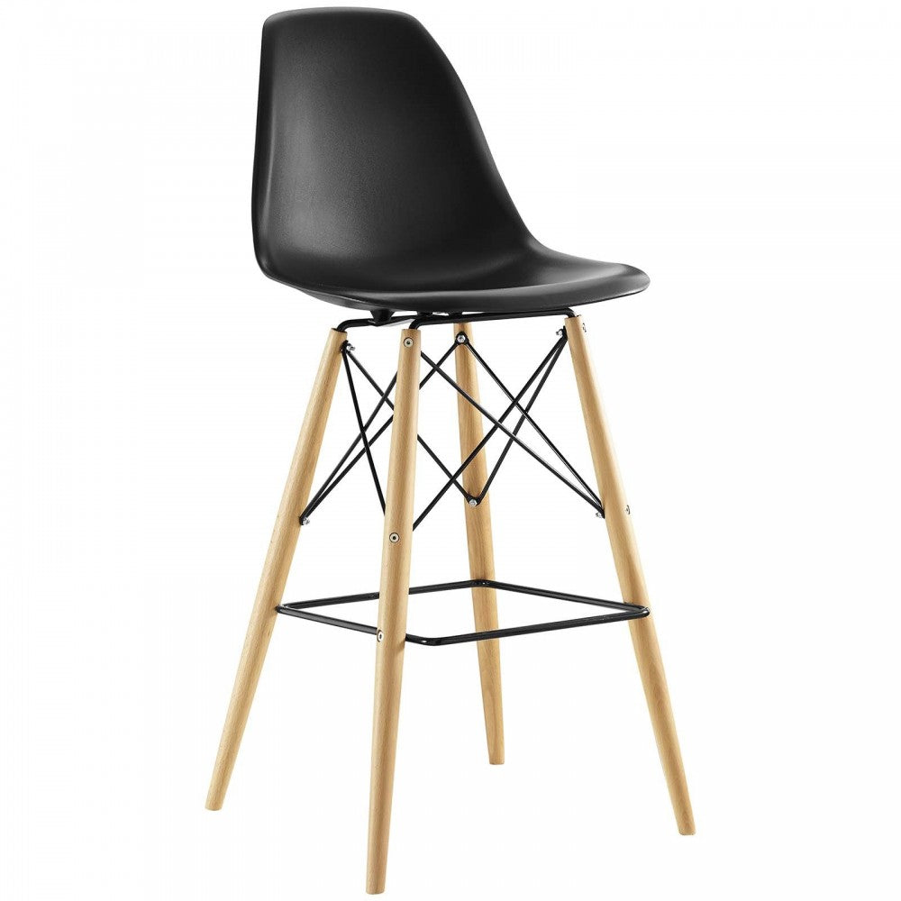 Pyramid Bar Stool, Black