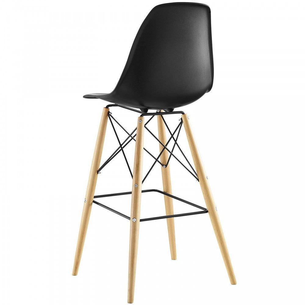 Pyramid Bar Stool, Black