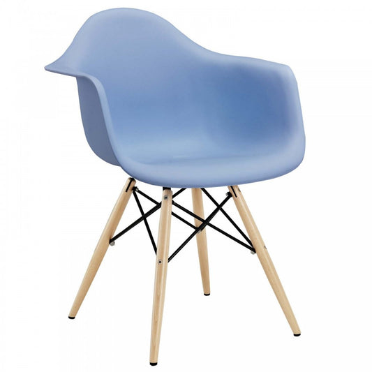 Pyramid Dining Armchair, Blue