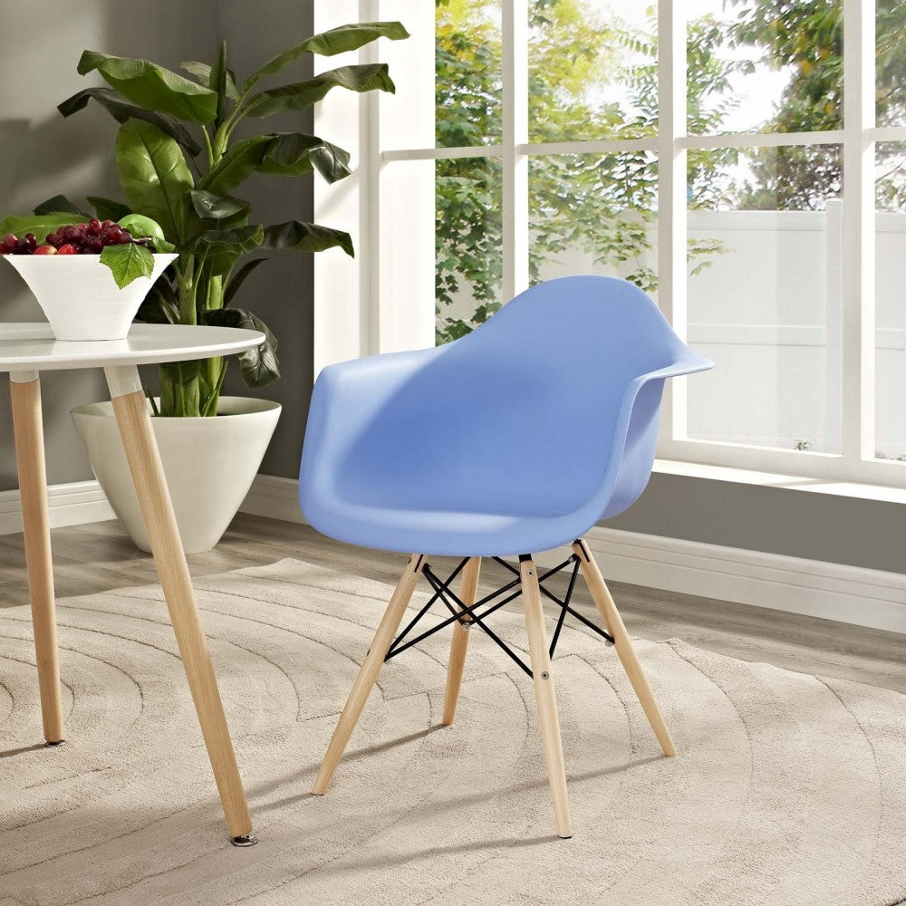 Pyramid Dining Armchair, Blue