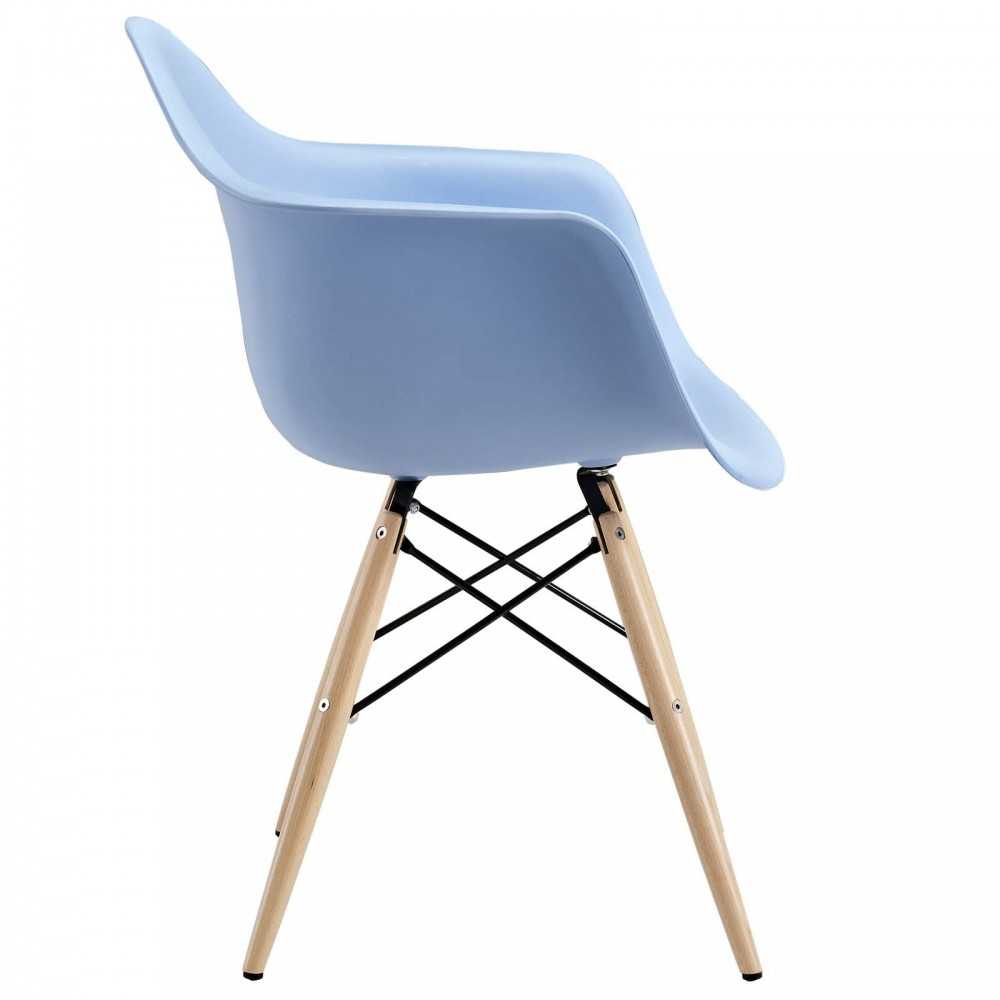 Pyramid Dining Armchair, Blue