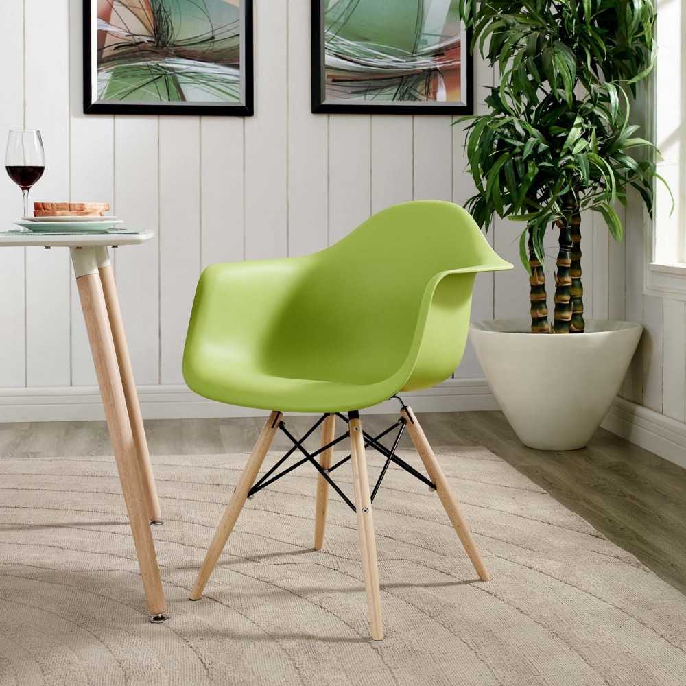 Pyramid Dining Armchair, Green