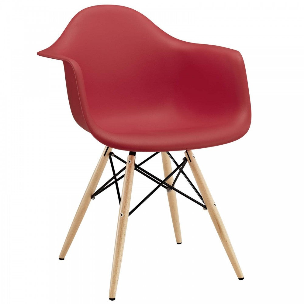 Pyramid Dining Armchair, Red